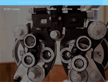 Tablet Screenshot of 2020optometry.com